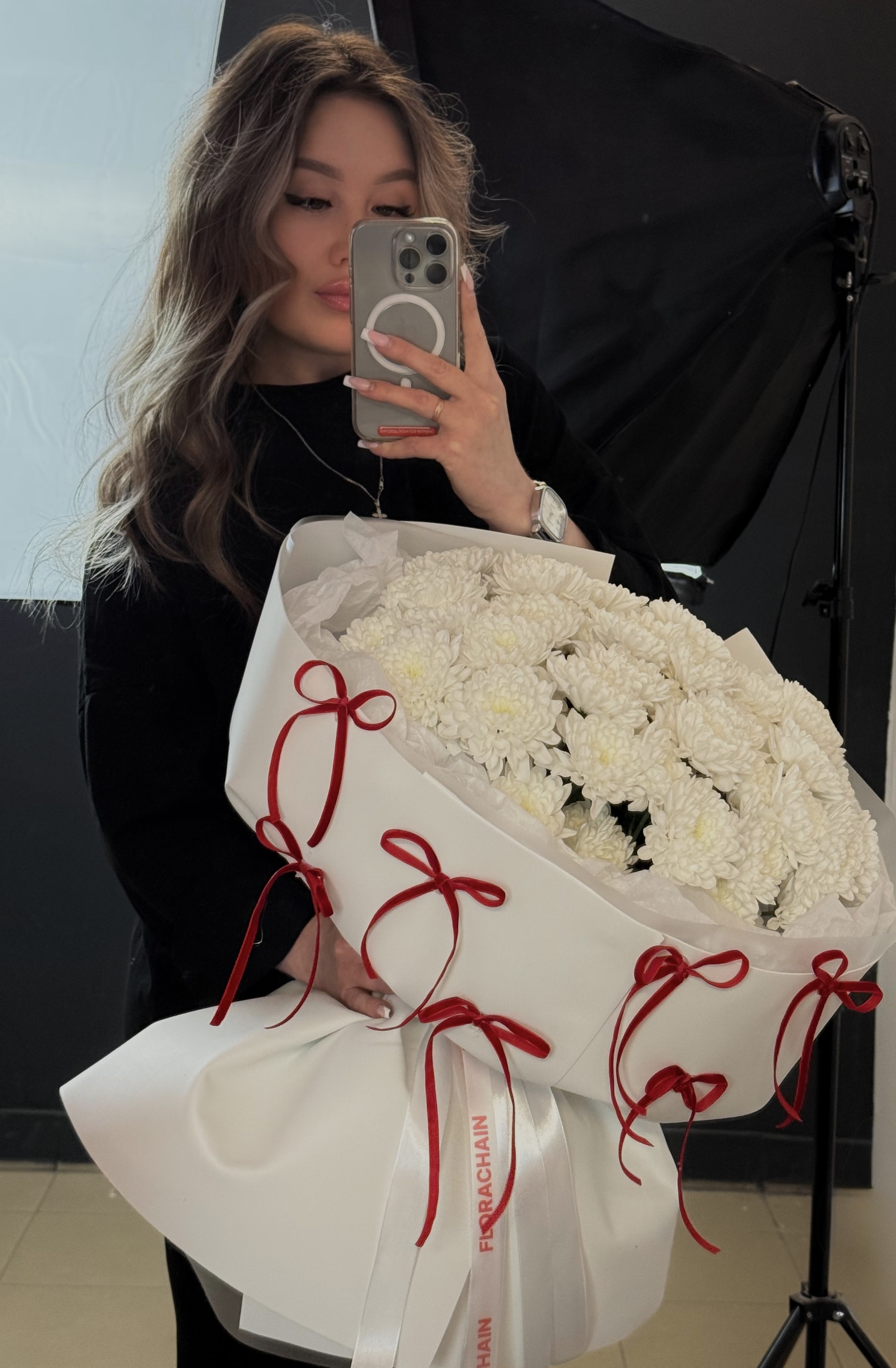 Букет из хризантем (тест Ангелина)