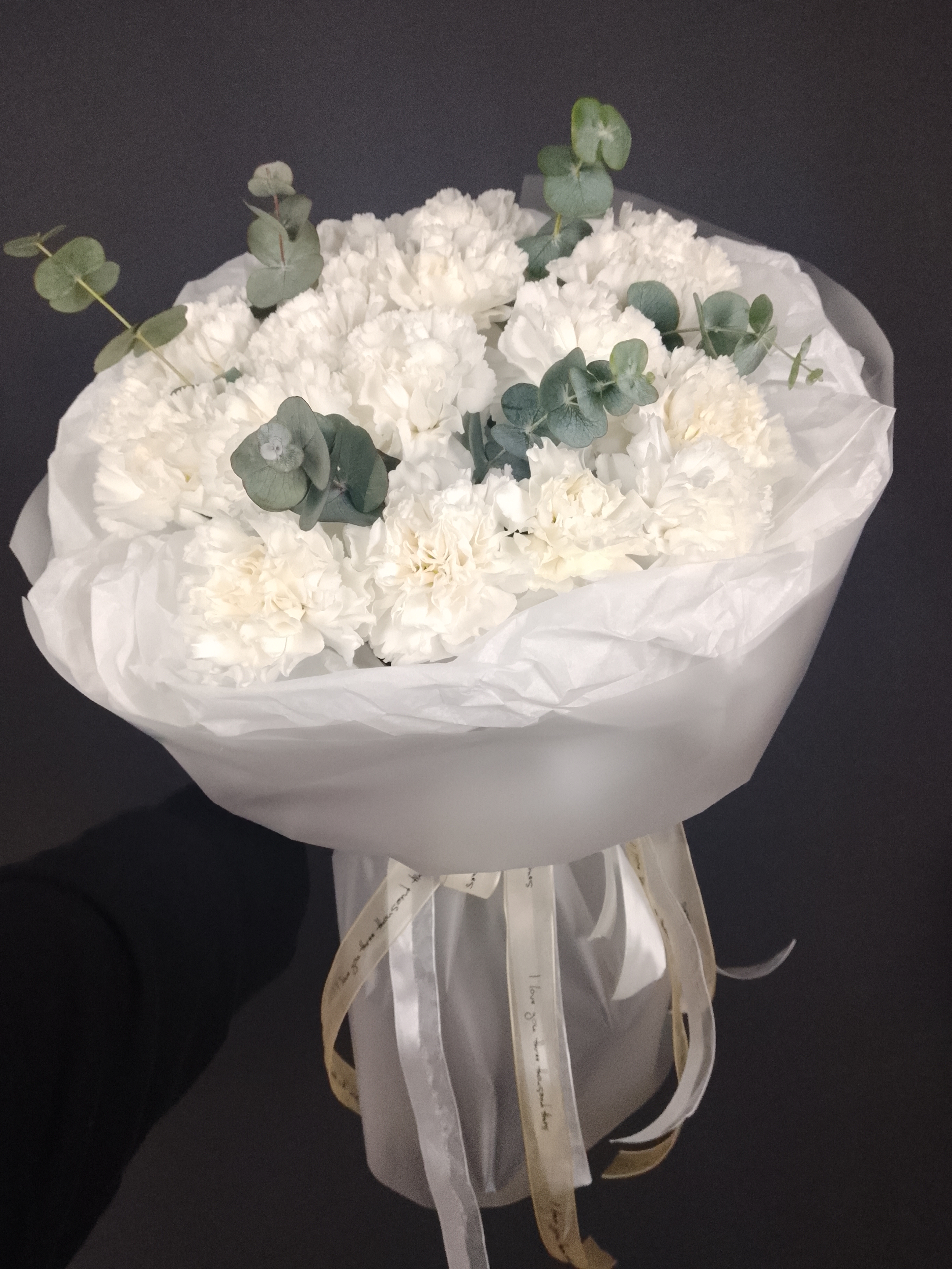 Моно букет диантусов 