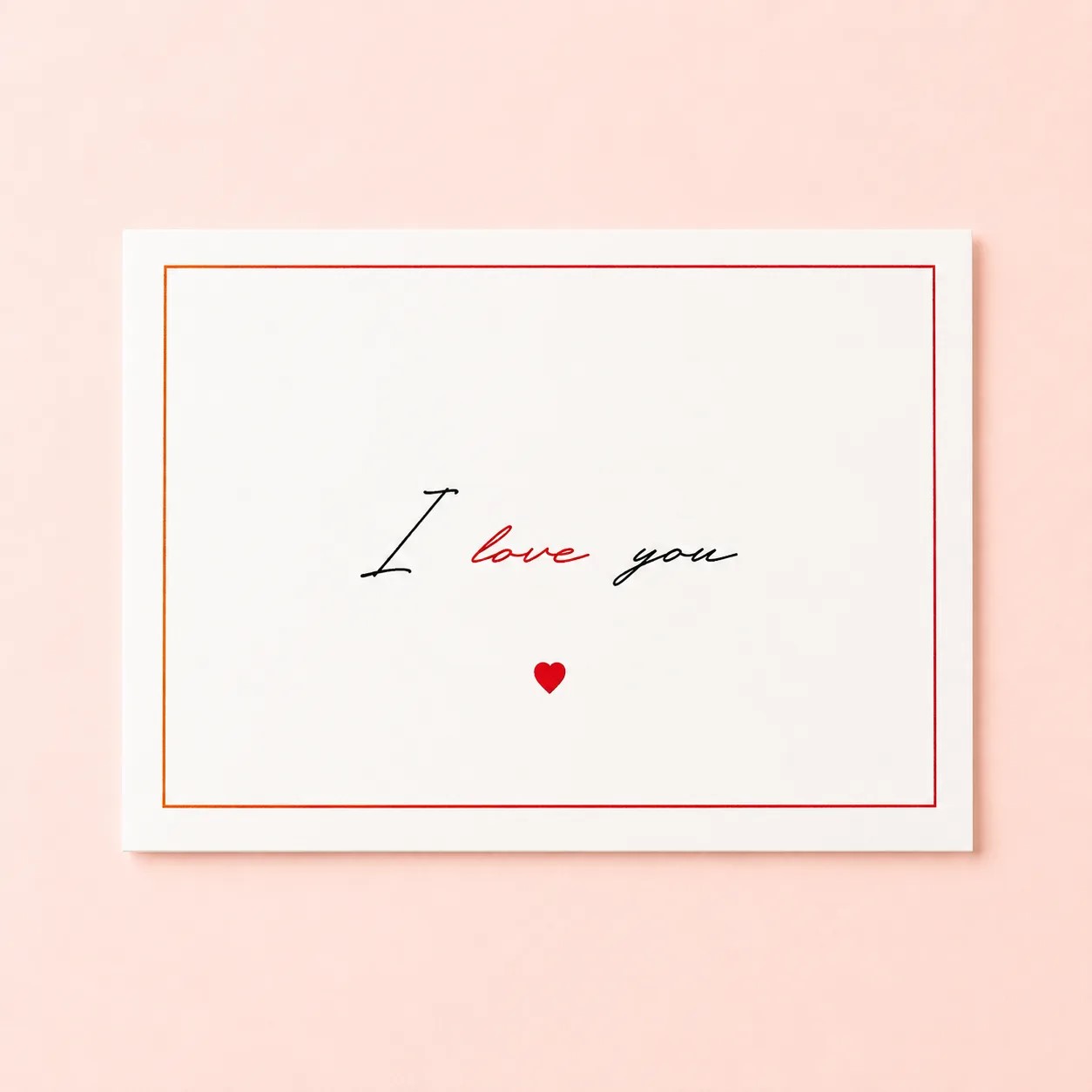 Открытка "I Love you"